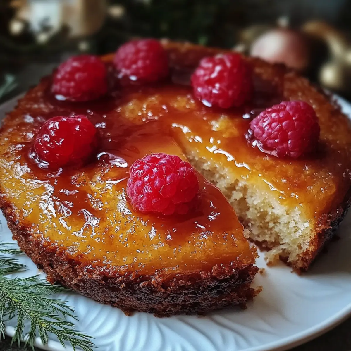 Cranberry Pineapple Upside-Down Cake