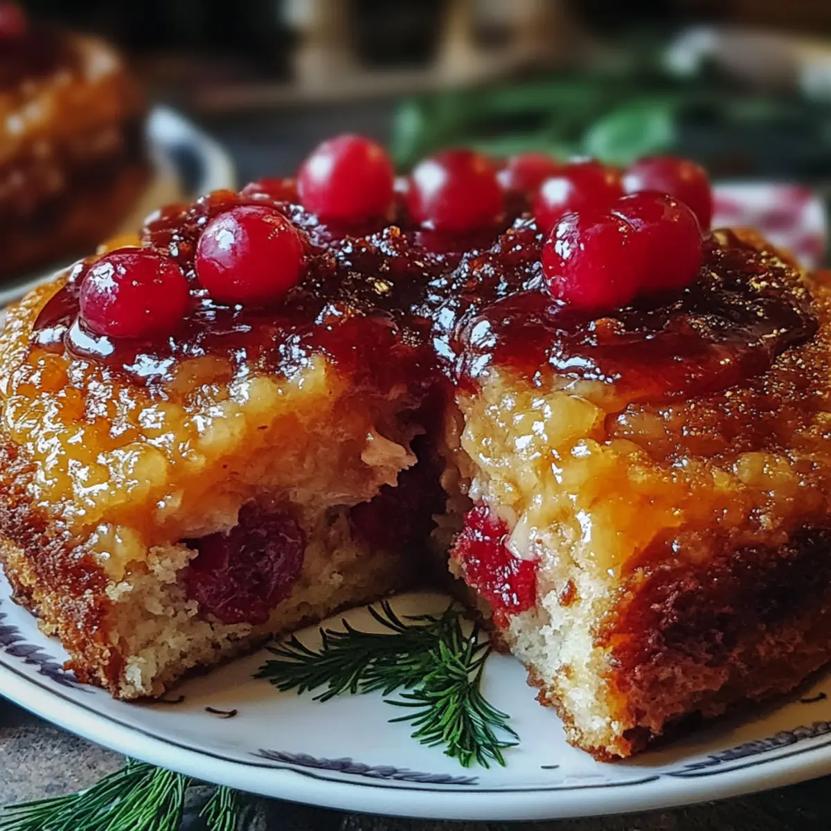 Cranberry Pineapple Upside-Down Cake