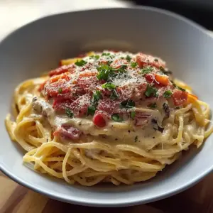 Cream Spaghetti with Bacon