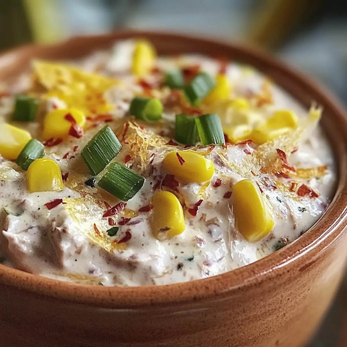 Creamy Banana Pepper Chicken Dip