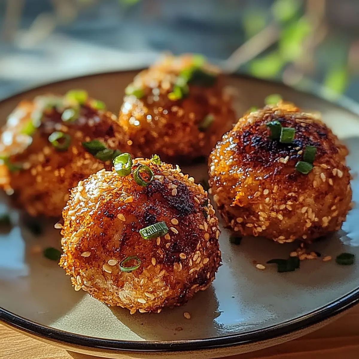 Crispy Air-Fried Tofu Balls