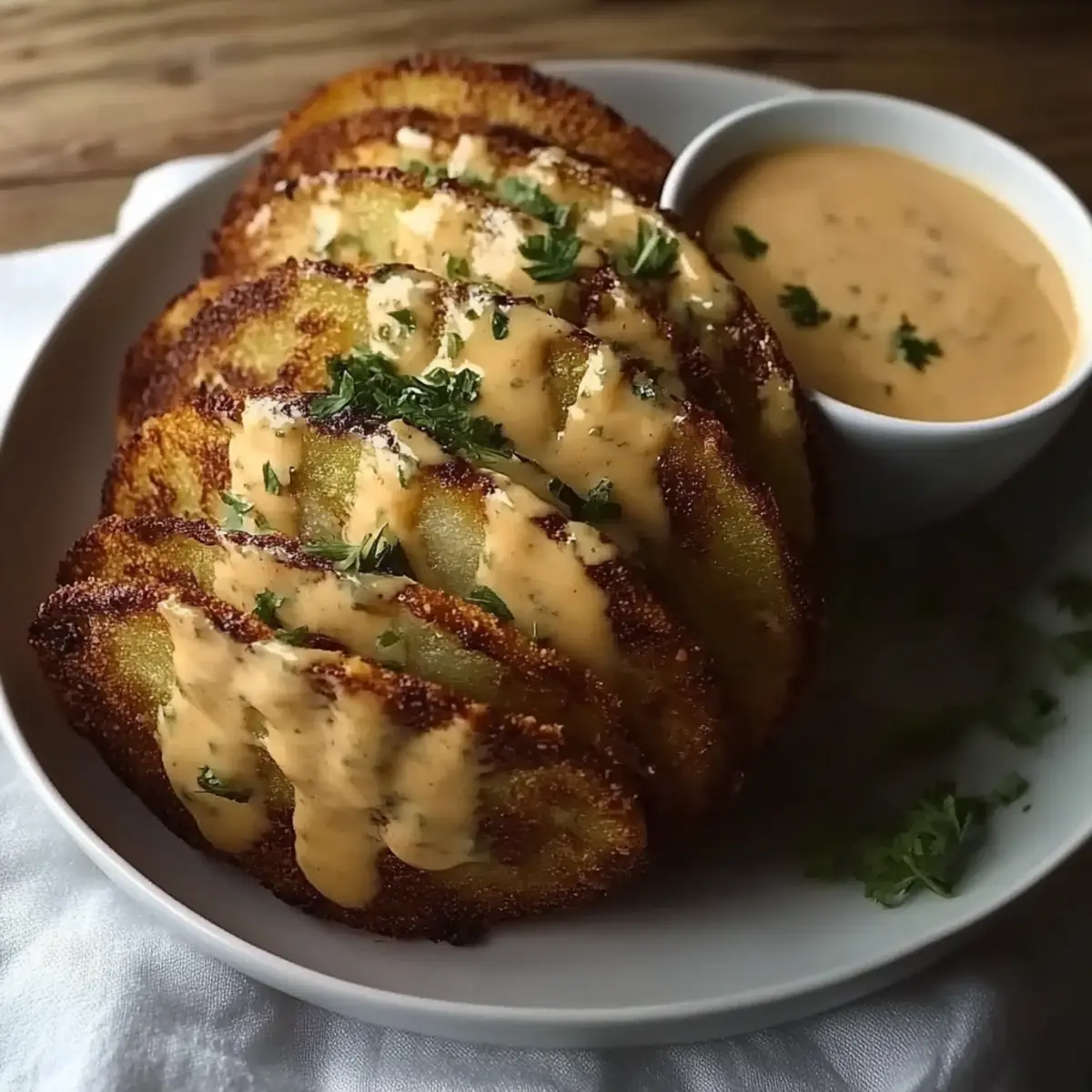 Crispy Chicken Alfredo Tacos