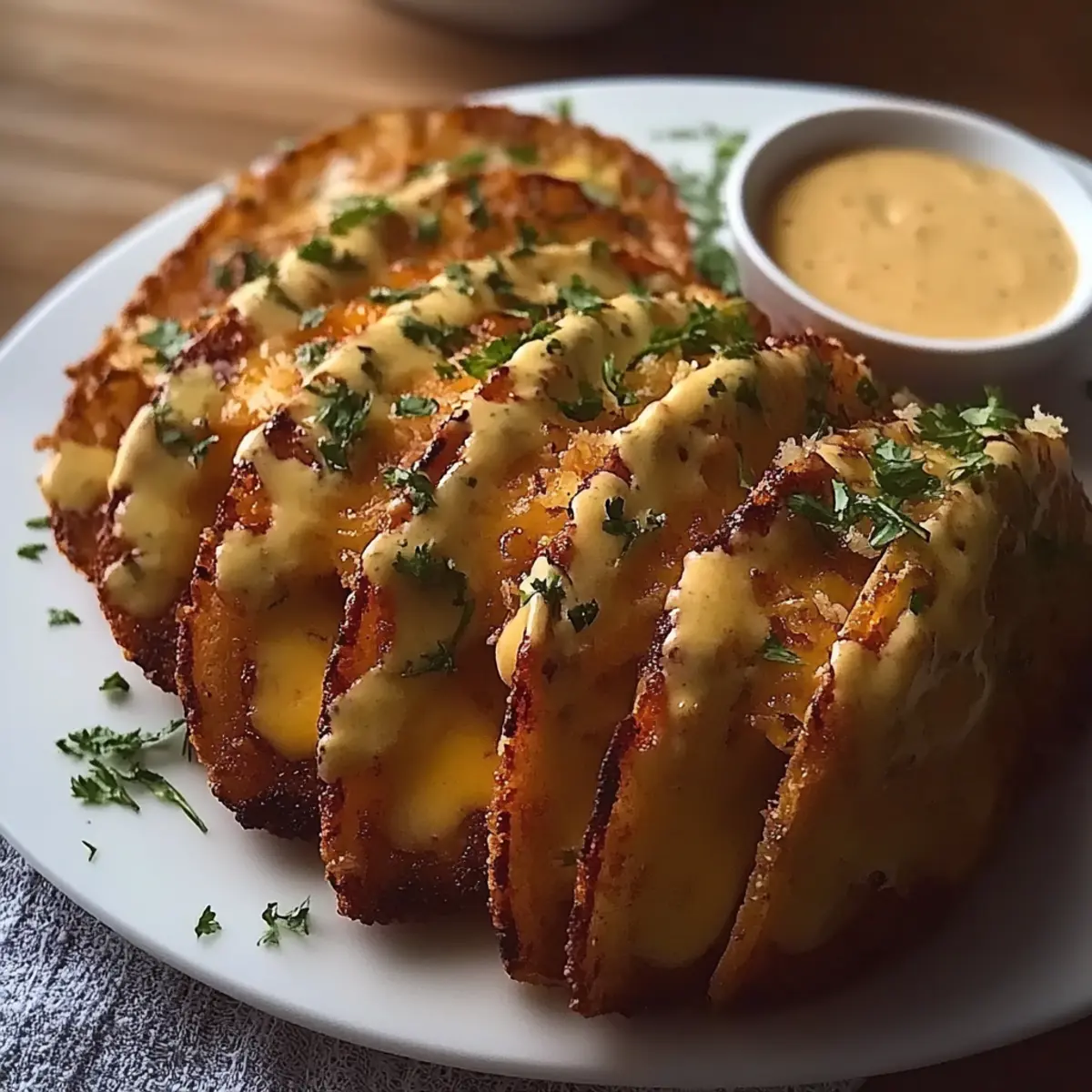 Crispy Chicken Alfredo Tacos