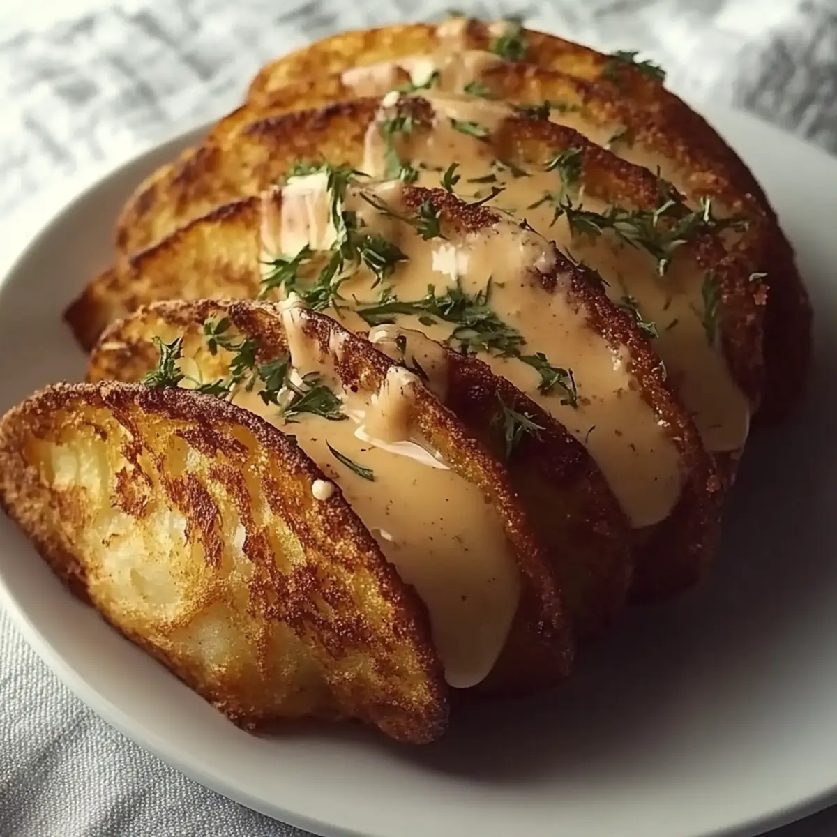 Crispy Chicken Alfredo Tacos