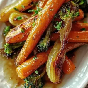 Crispy Maple Glazed Carrots and Brussel Sprouts