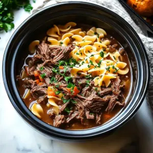 Crockpot Beef and Noodles