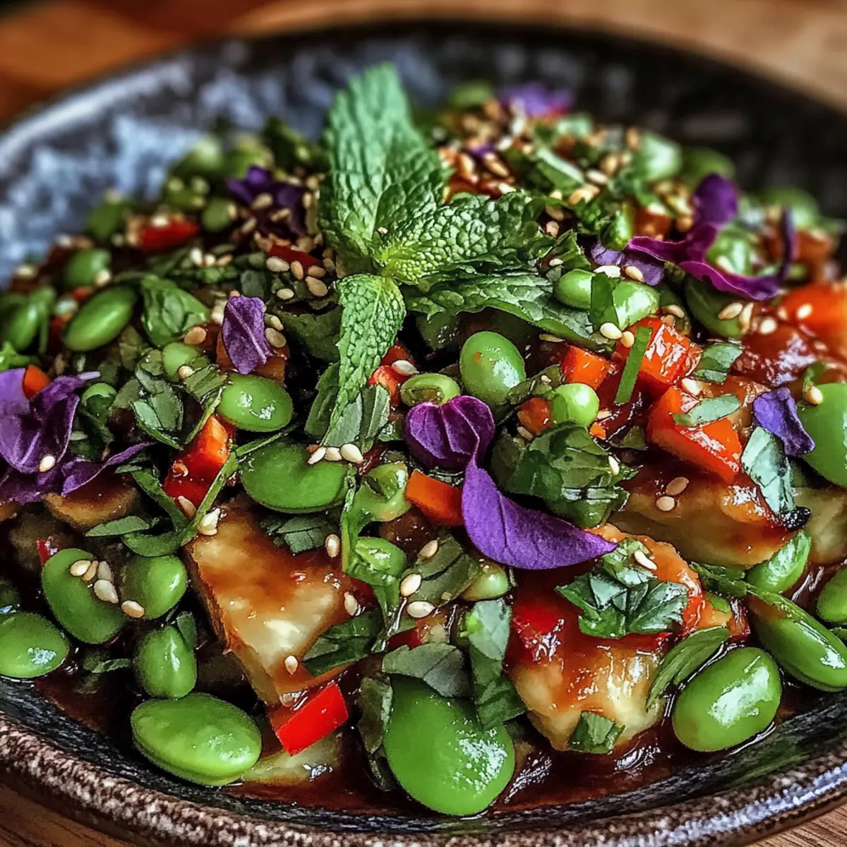 Crunchy Asian Edamame Salad