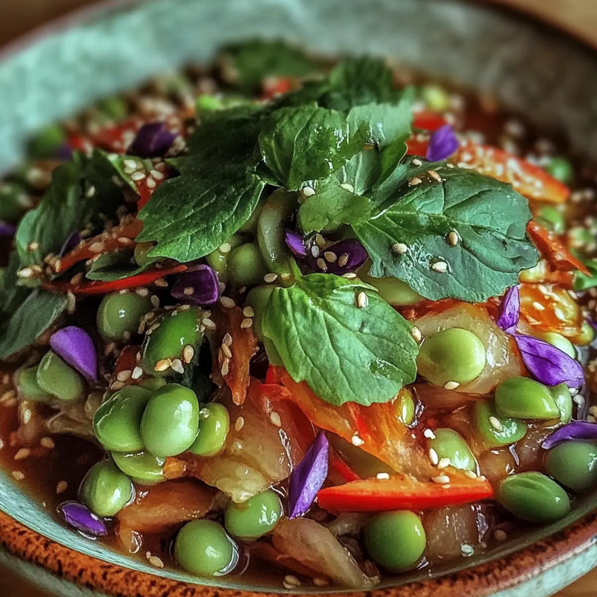 Crunchy Asian Edamame Salad