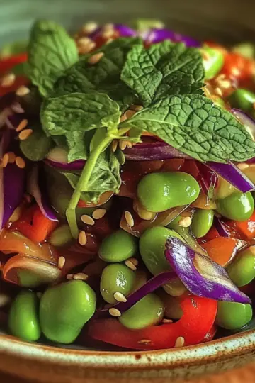 Crunchy Asian Edamame Salad