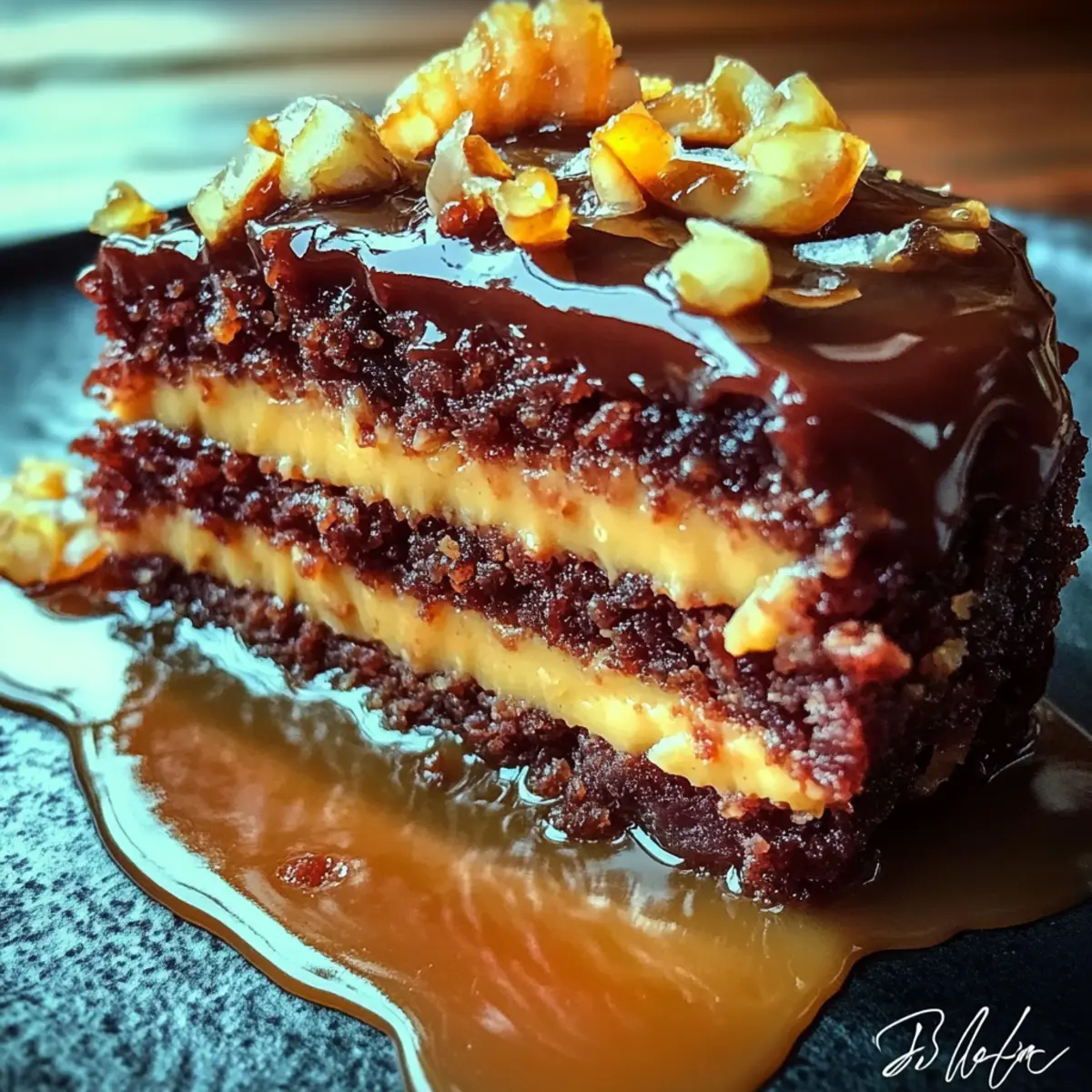 Elegant German Chocolate Glitzertorte