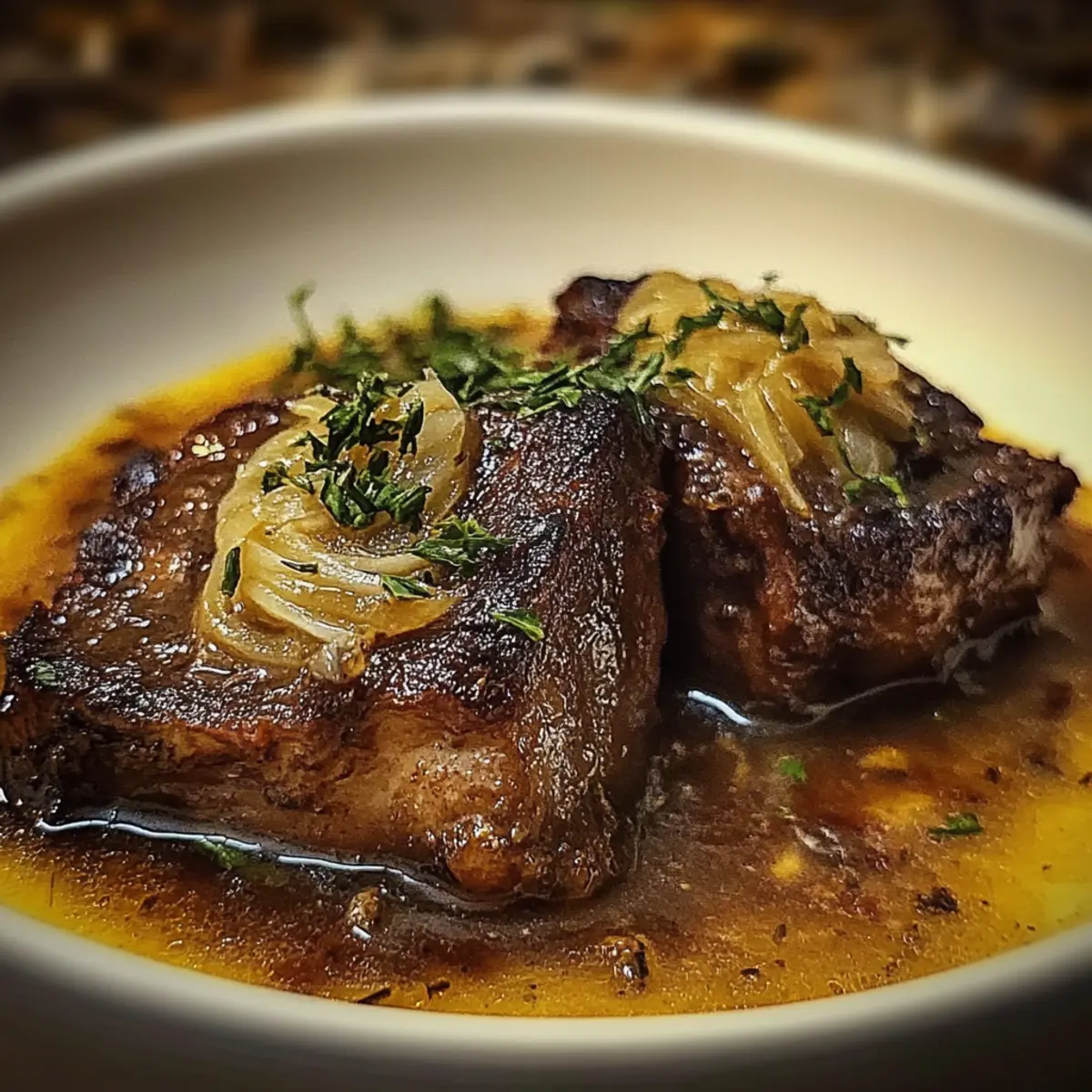 French Onion Soup With Beef Short Ribs