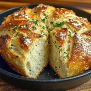 Garlic Herb Dutch Oven Bread