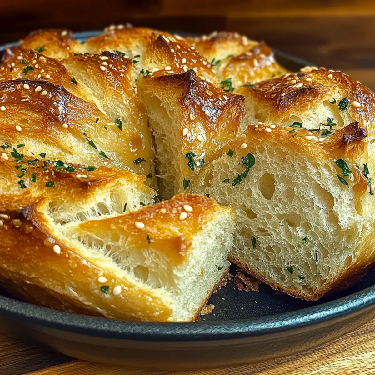Garlic Herb Dutch Oven Bread