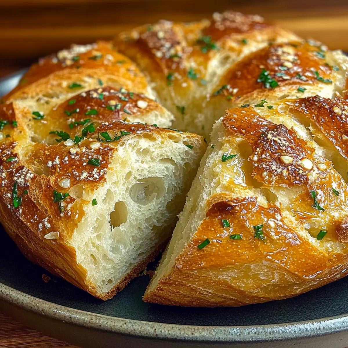 Garlic Herb Dutch Oven Bread