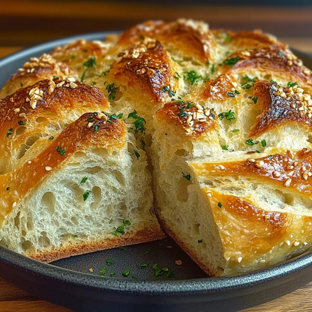 Garlic Herb Dutch Oven Bread
