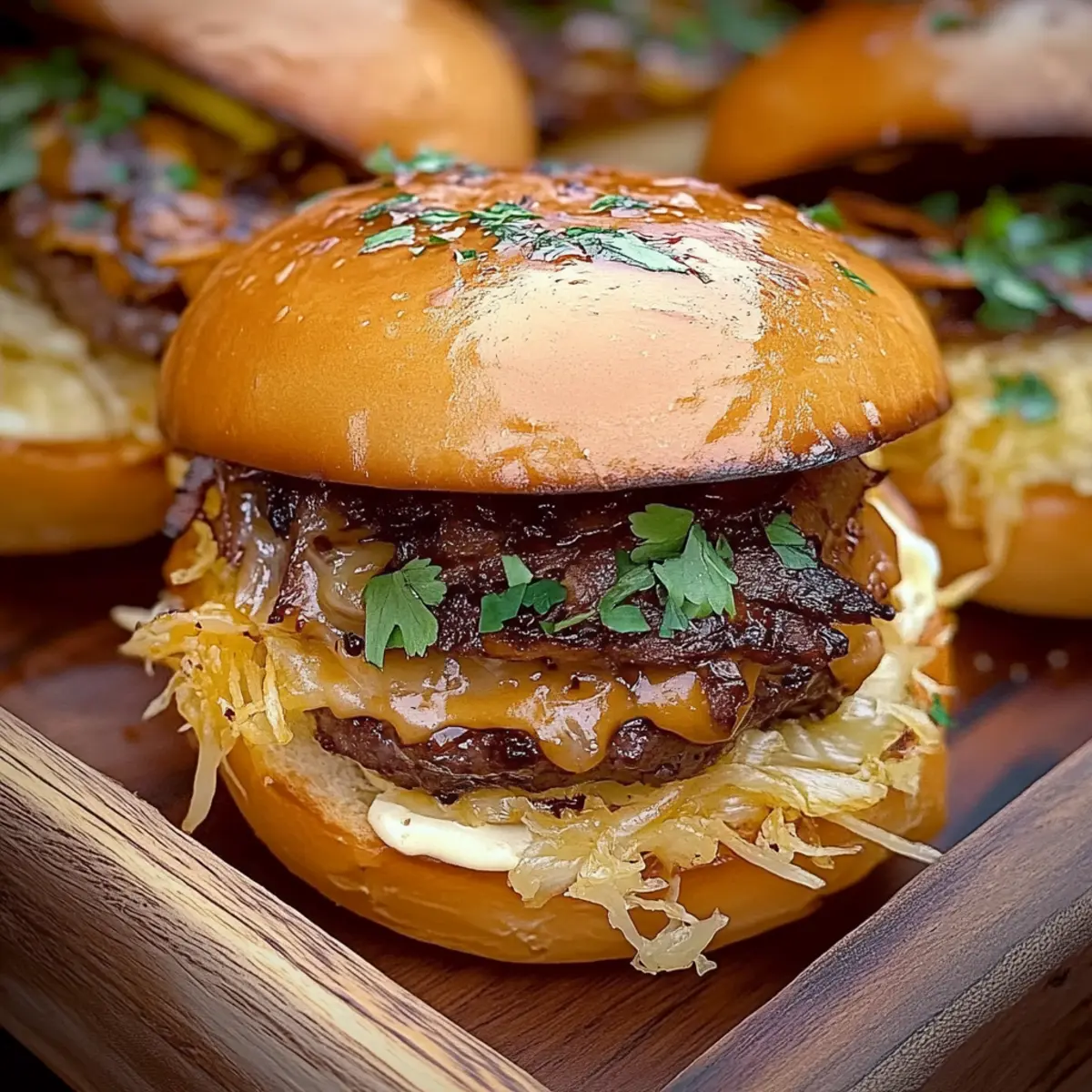 Garlic Pulled Beef Sliders