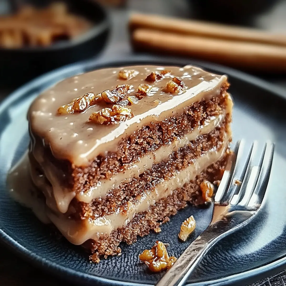 Gingerbread Cake with Cinnamon Molasses Frosting