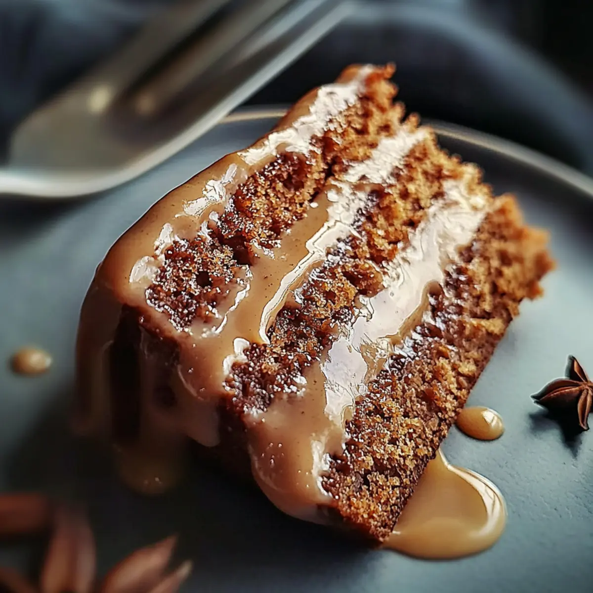 Gingerbread Cake with Cinnamon Molasses Frosting