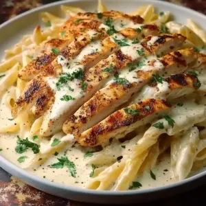 Grilled Chicken Alfredo Pasta