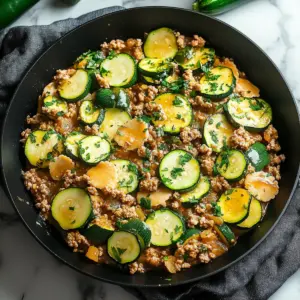 Ground Turkey and Zucchini Skillet