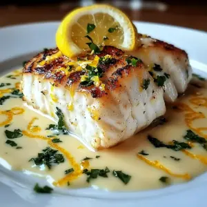 Halibut with Zesty Lemon Beurre Blanc
