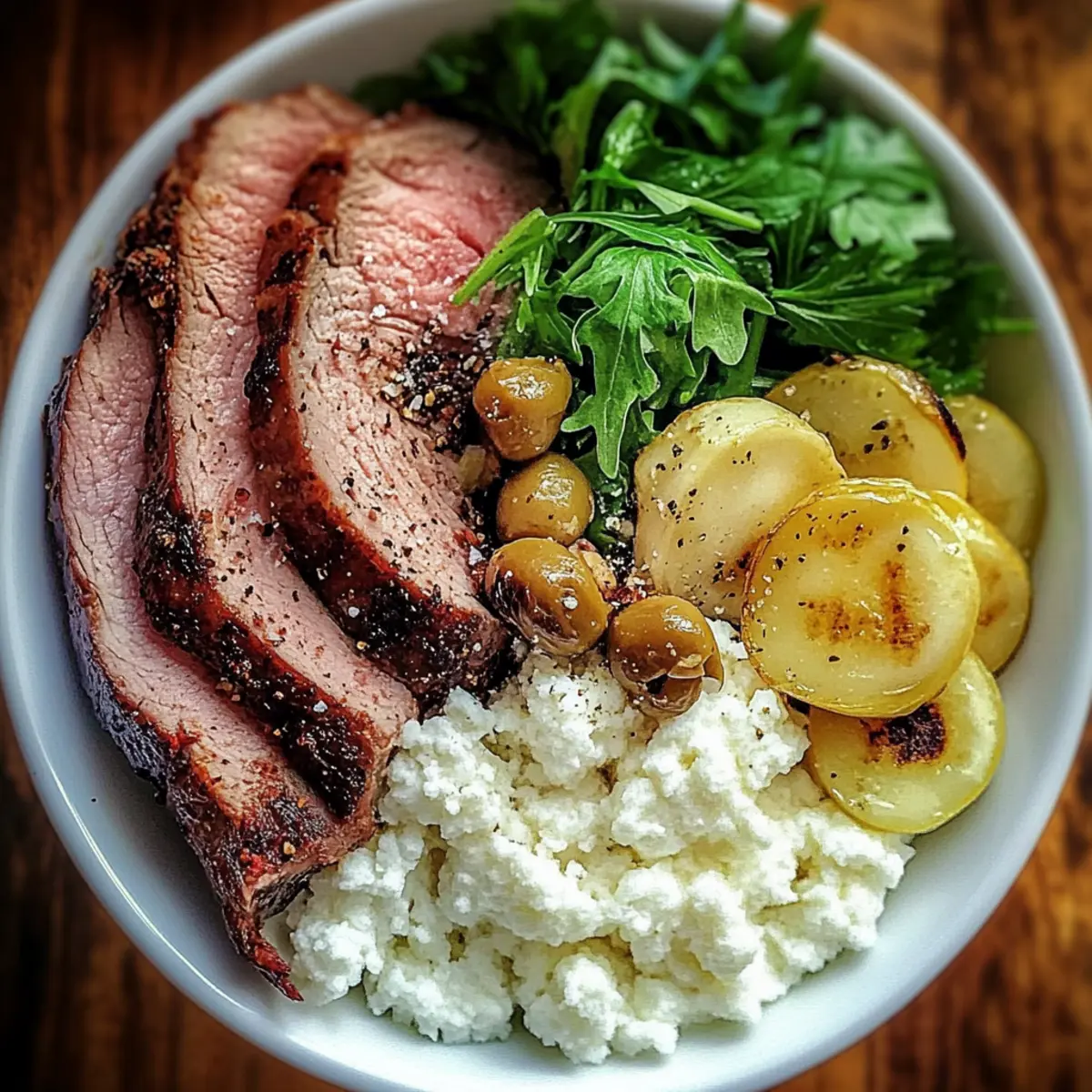 Healthy Mediterranean Steak Bowl
