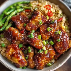 Healthy Sticky Chicken Bowls