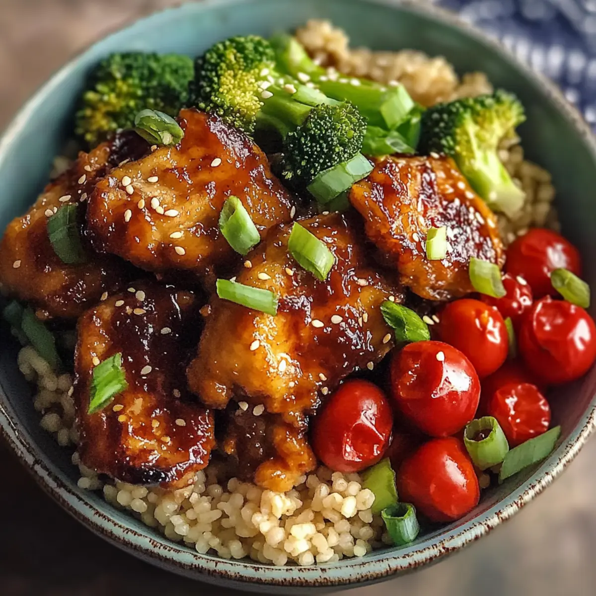 Healthy Sticky Chicken Bowls