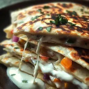 High-Protein Chicken Ranch Quesadilla