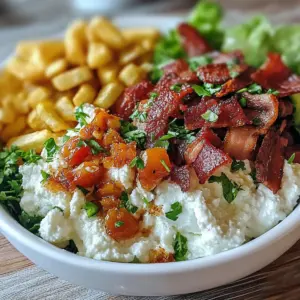 High Protein BLT Cottage Cheese Bowl