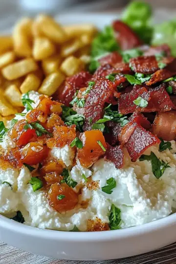 High Protein BLT Cottage Cheese Bowl