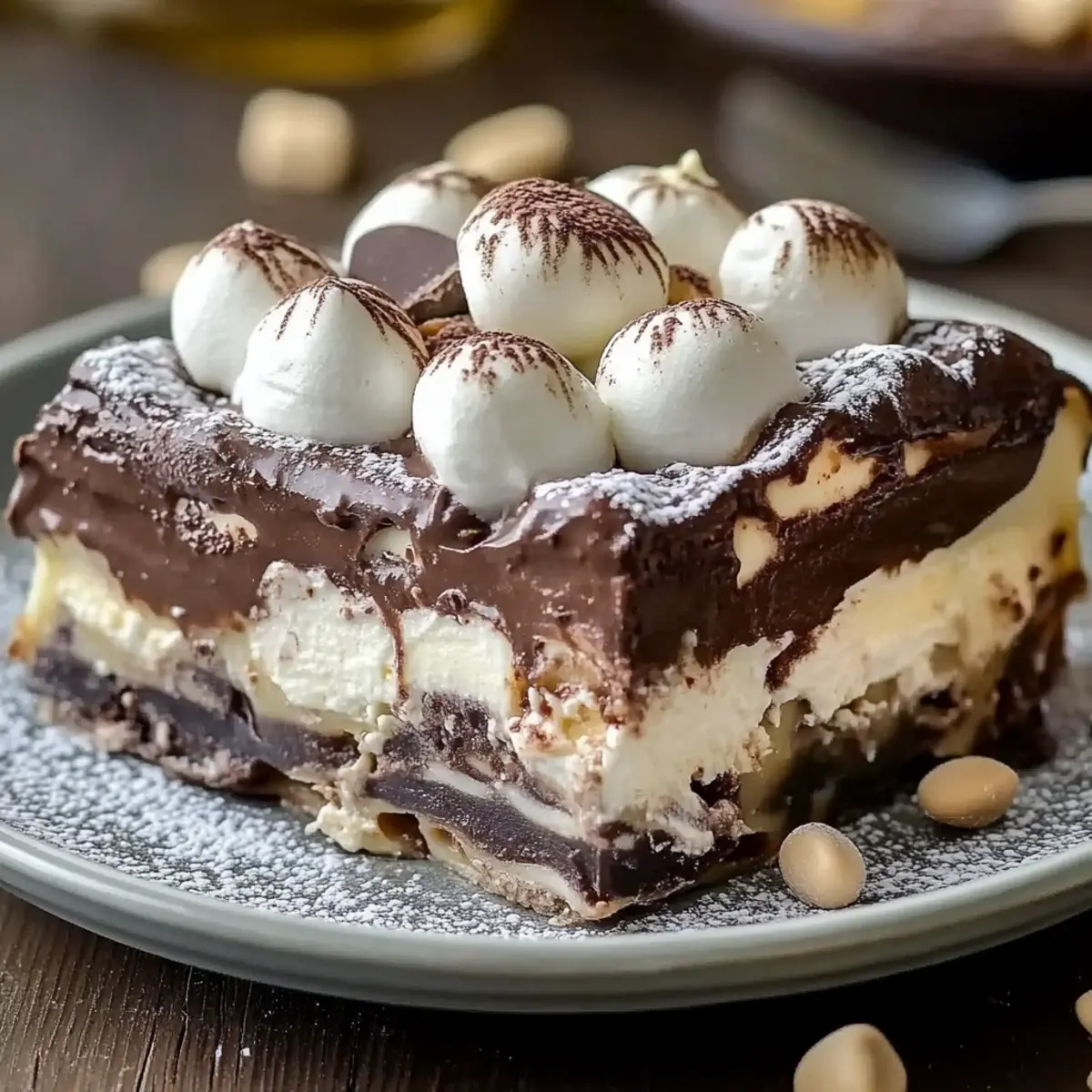 Hot Chocolate Lasagna