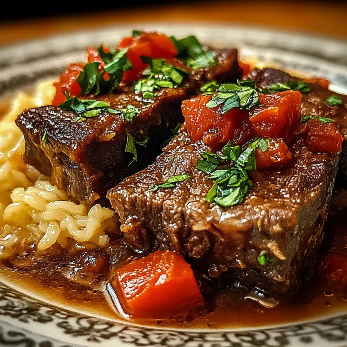 Italian Pot Roast and Risotto Dinner