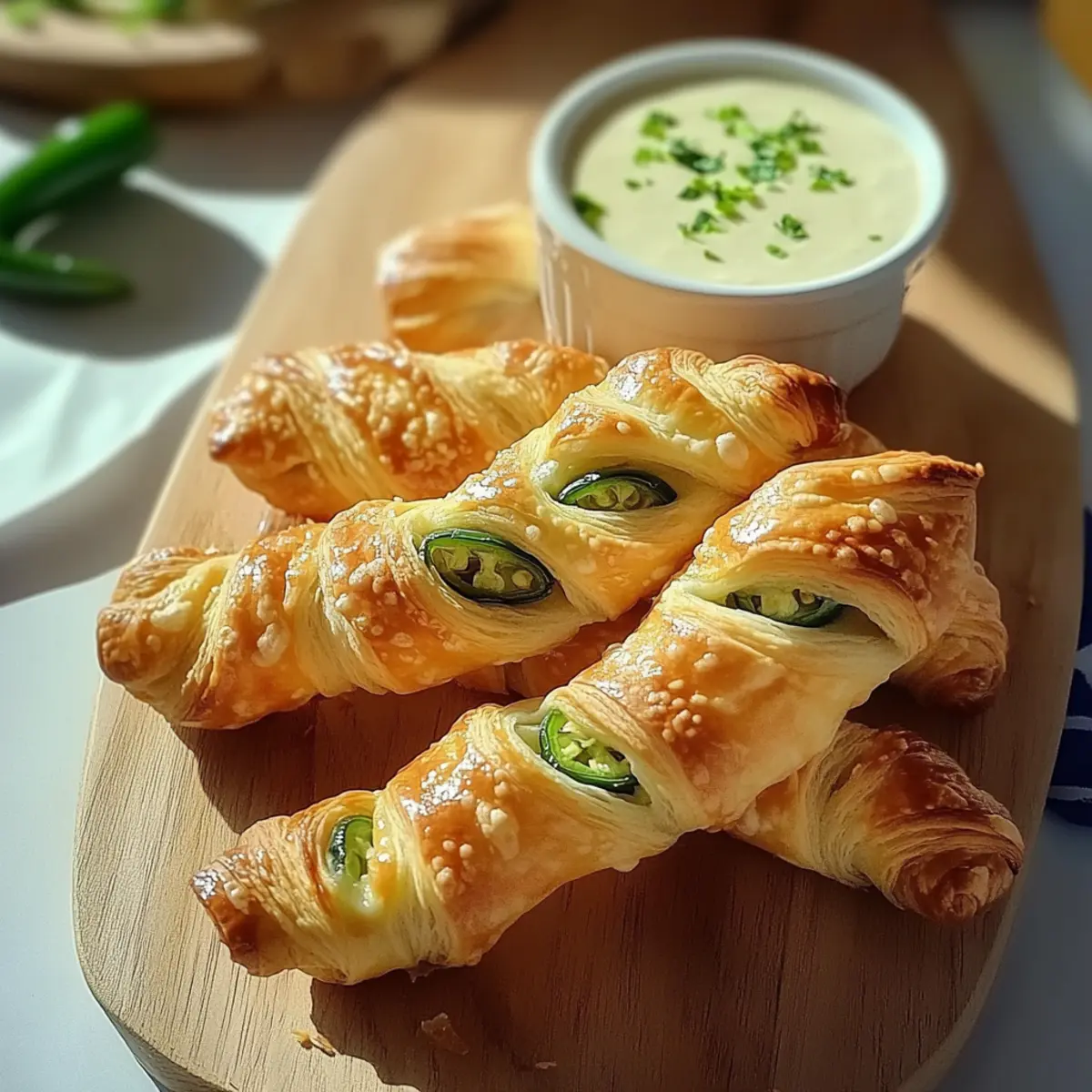 Jalapeños Popper Puff Pastry Twists