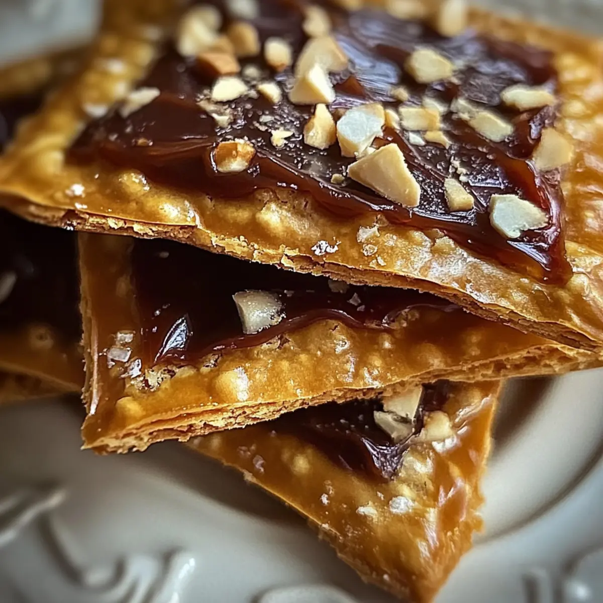 Keto Christmas Saltine Toffee