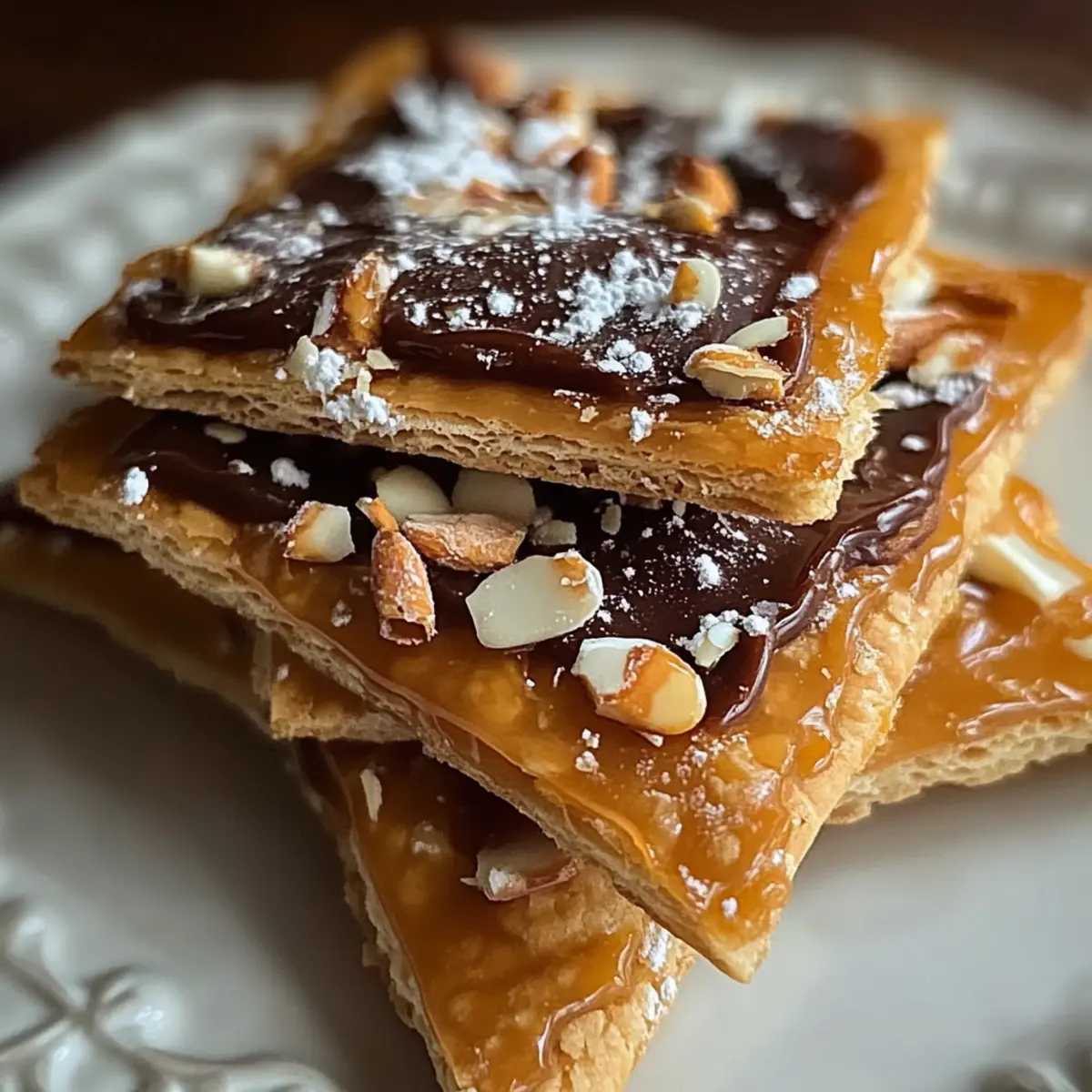 Keto Christmas Saltine Toffee