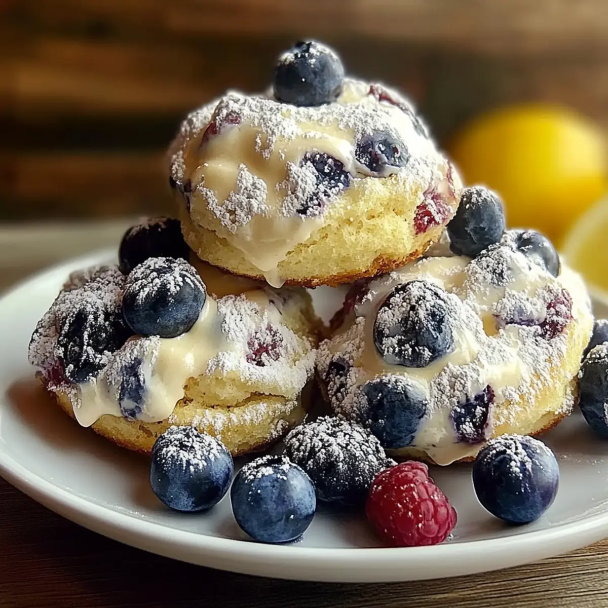 Lemon Blueberry Cheesecake Cookies