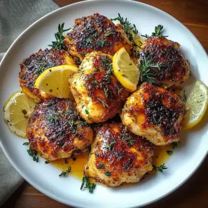 Lemon Paprika Roast Chicken Thighs