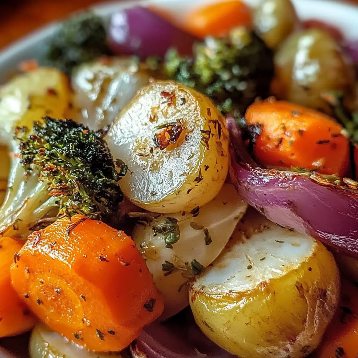 Maple Dijon Roasted Vegetables