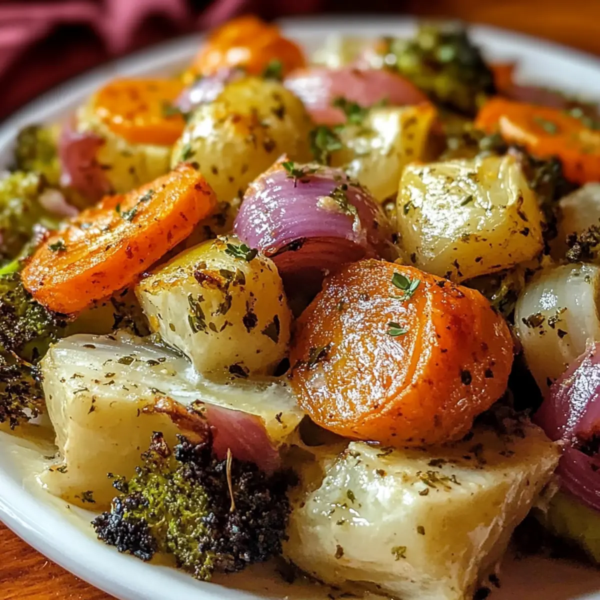 Maple Dijon Roasted Vegetables