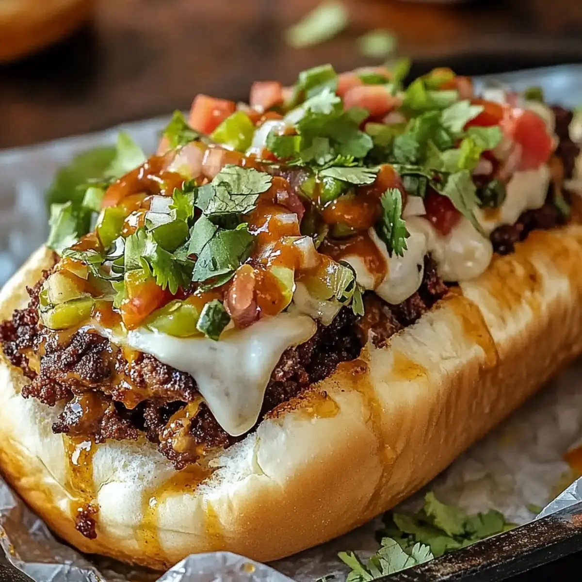 Mexican Chopped Cheese Sandwich