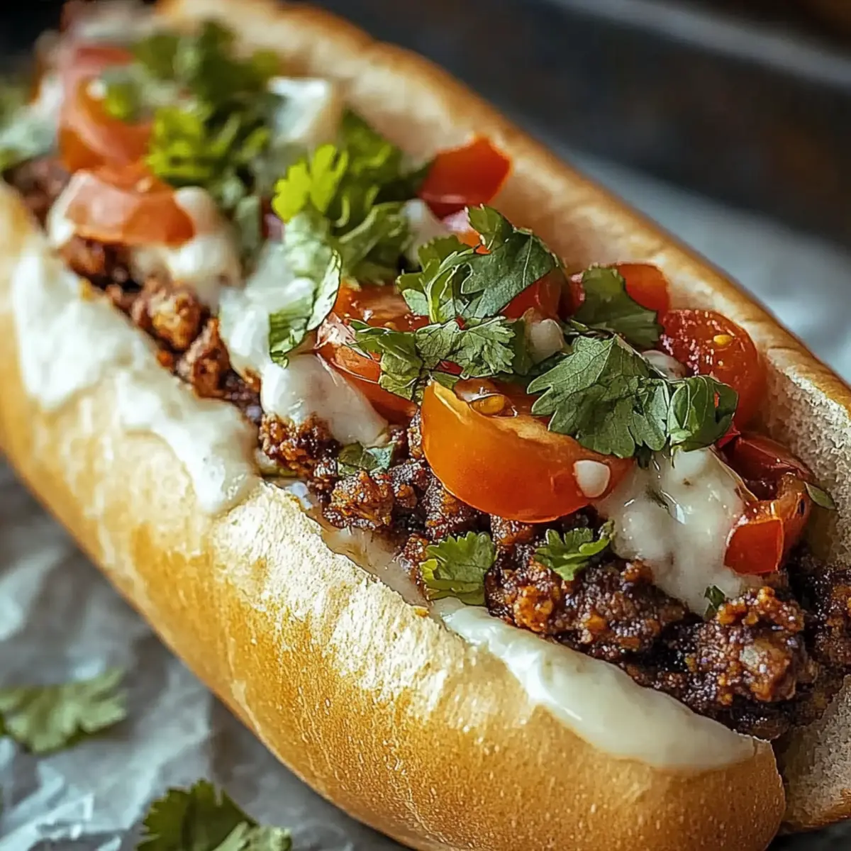Mexican Chopped Cheese Sandwich