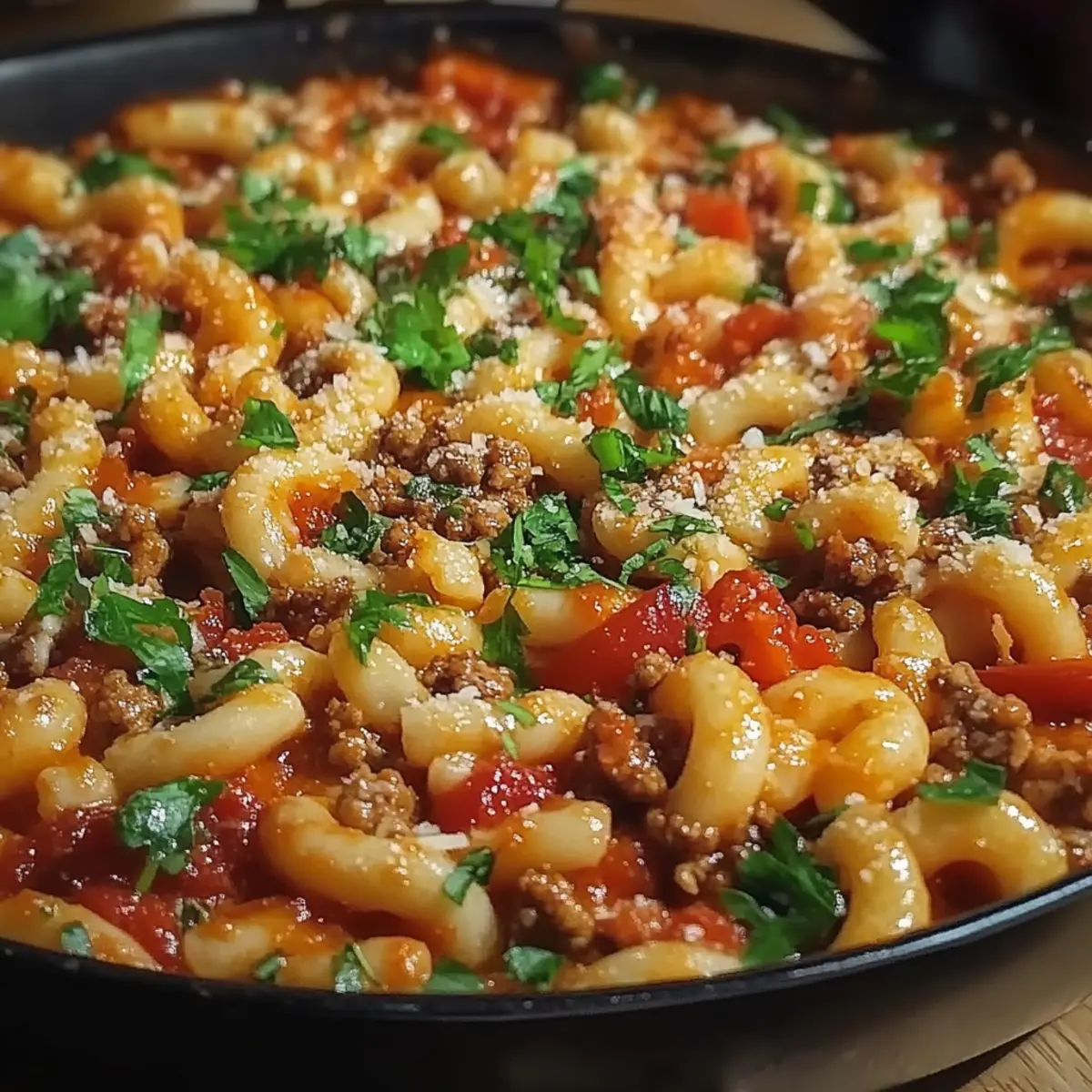 Minced Beef Trottole Pasta