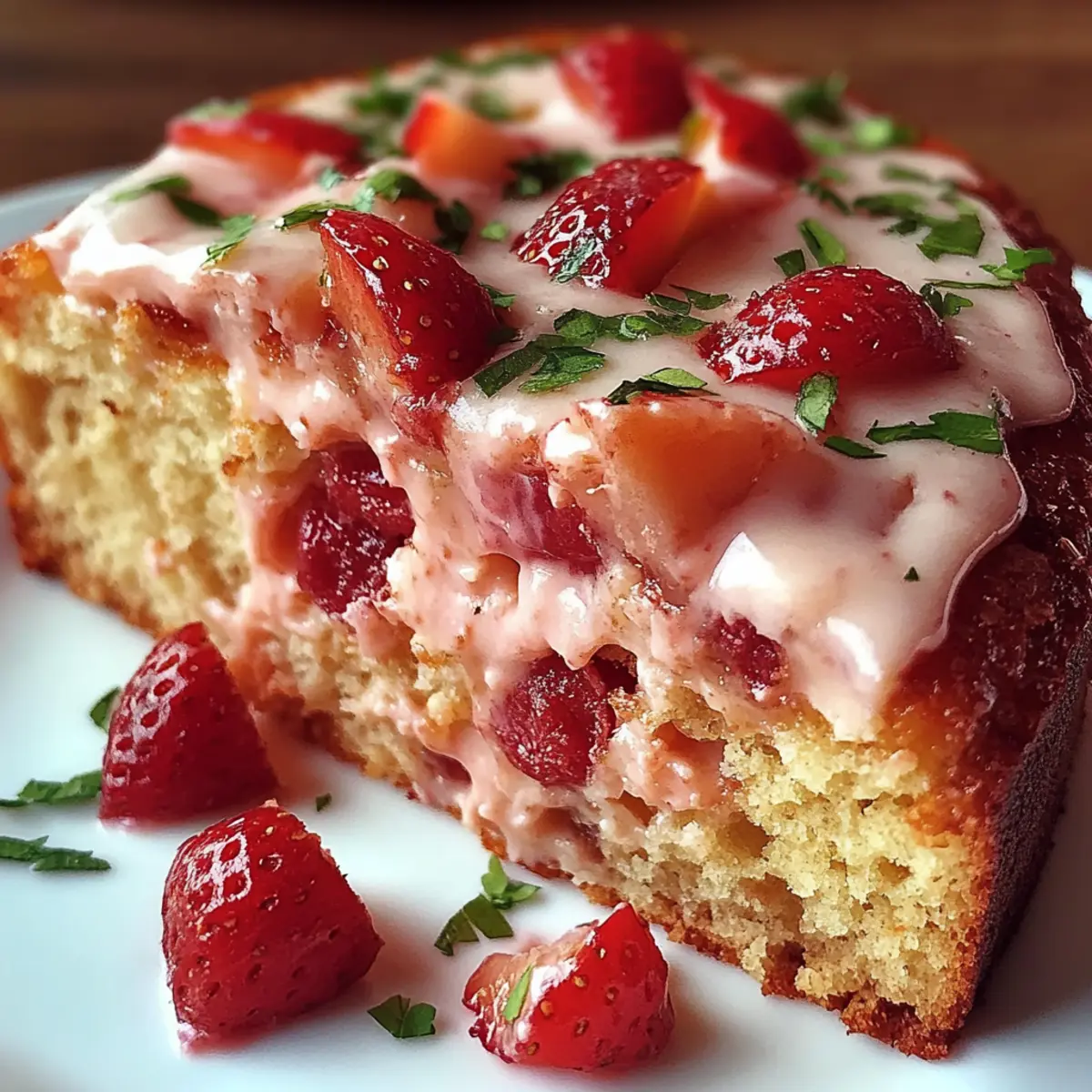 Moist Strawberry Milkshake Pound Cake