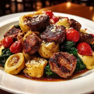 One-Pan Steak Bite Tortellini