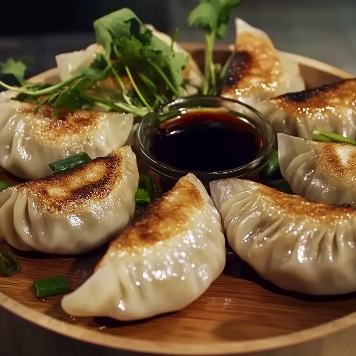 Pan-Fried Chicken Dumplings