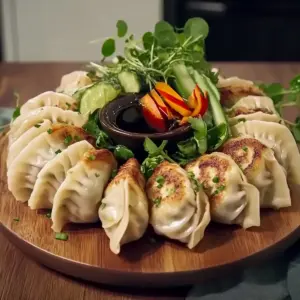 Pan-Fried Chicken Dumplings