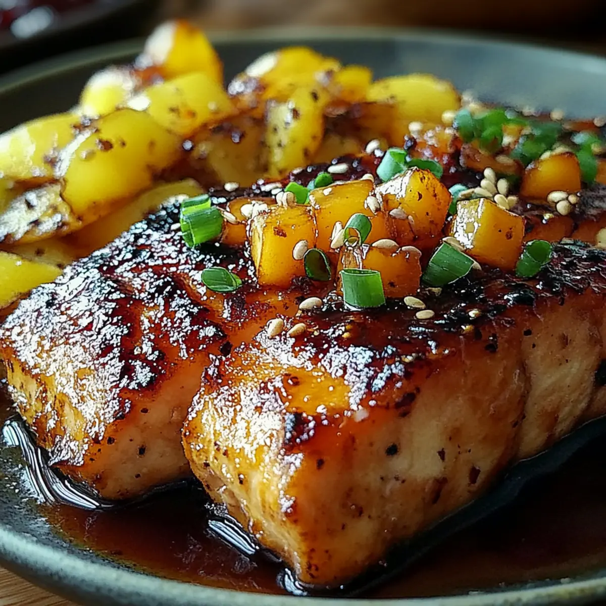 Pineapple Glazed Salmon