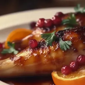 Pomegranate Orange Glazed Chicken