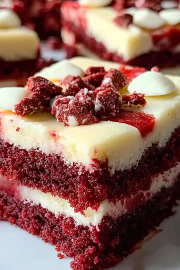 Red Velvet Cookie Bars